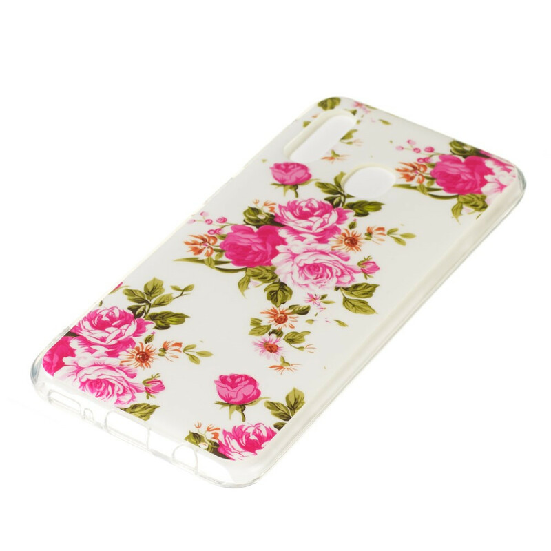 Coque Samsung Galaxy A20e Fleurs Liberty Fluorescente Coque Samsung Galaxy A20e Fleurs Liberty Fluorescente