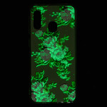 Coque Samsung Galaxy A20e Fleurs Liberty Fluorescente