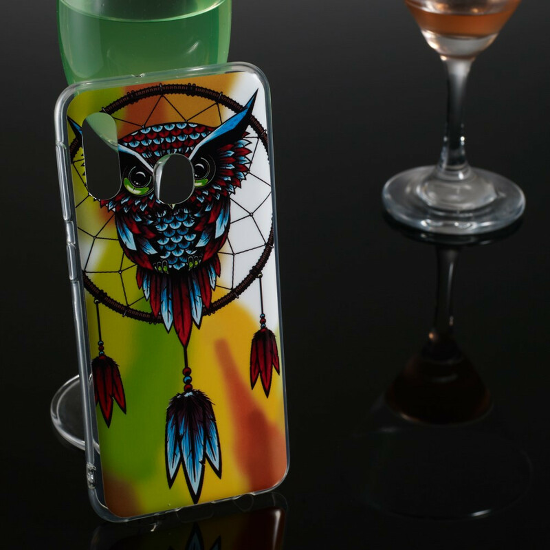 Coque Samsung Galaxy A20e Attrape Rêves Hibou Fluorescente Coque Samsung Galaxy A20e Attrape Rêves Hibou Fluorescente