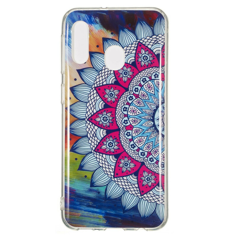Coque Samsung Galaxy A20e Mandala Coloré Fluorescente Coque Samsung Galaxy A20e Mandala Coloré Fluorescente