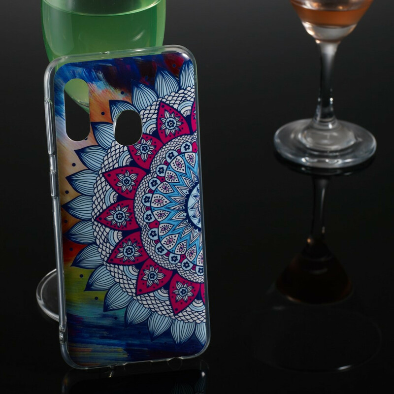 Coque Samsung Galaxy A20e Mandala Coloré Fluorescente Coque Samsung Galaxy A20e Mandala Coloré Fluorescente