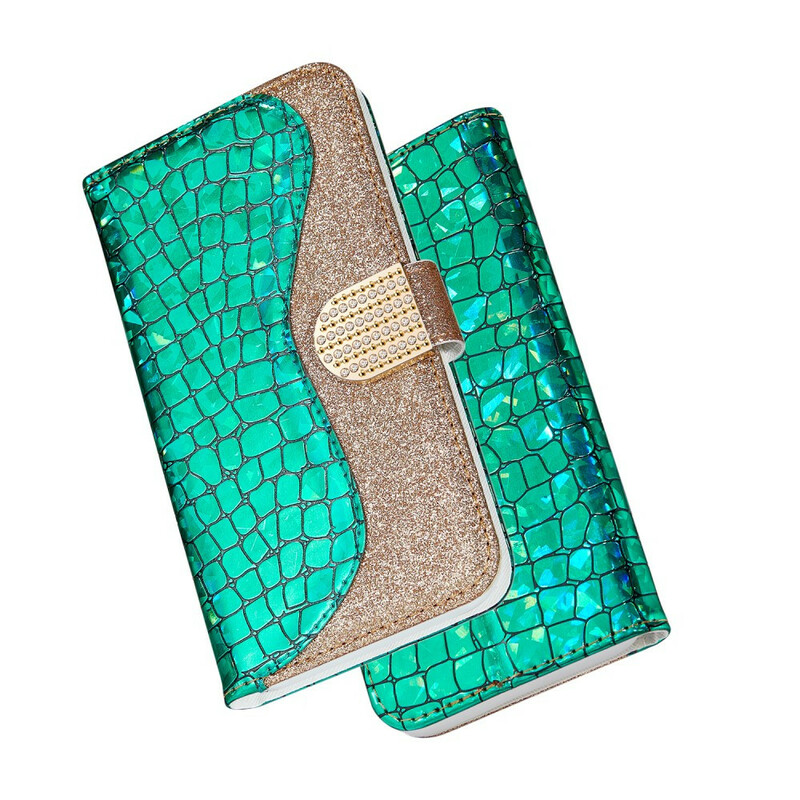 Housse Samsung Galaxy A20e Croco Diamants Housse Samsung Galaxy A20e Croco Diamants