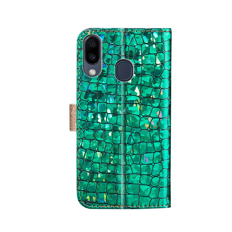 Housse Samsung Galaxy A20e Croco Diamants Housse Samsung Galaxy A20e Croco Diamants