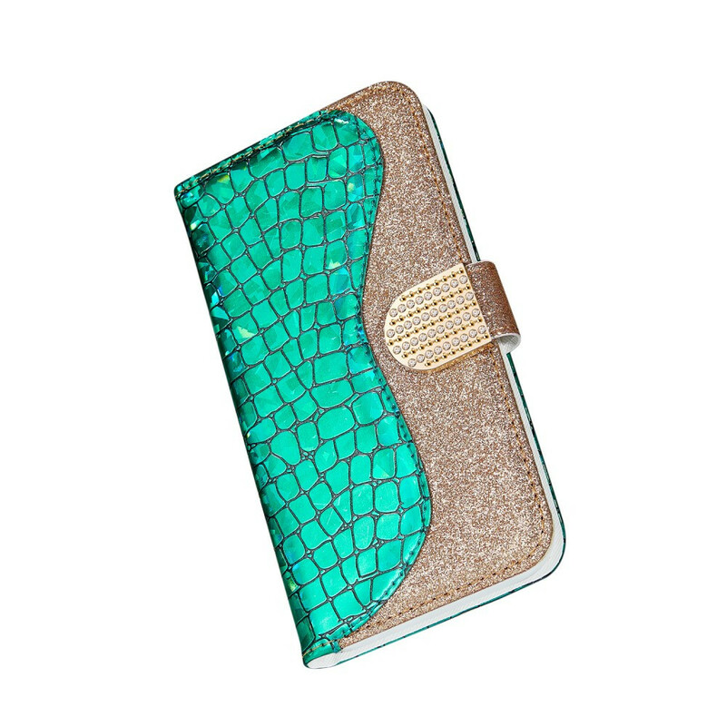 Housse Samsung Galaxy A20e Croco Diamants Housse Samsung Galaxy A20e Croco Diamants