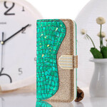 Housse Samsung Galaxy A20e Croco Diamants Housse Samsung Galaxy A20e Croco Diamants