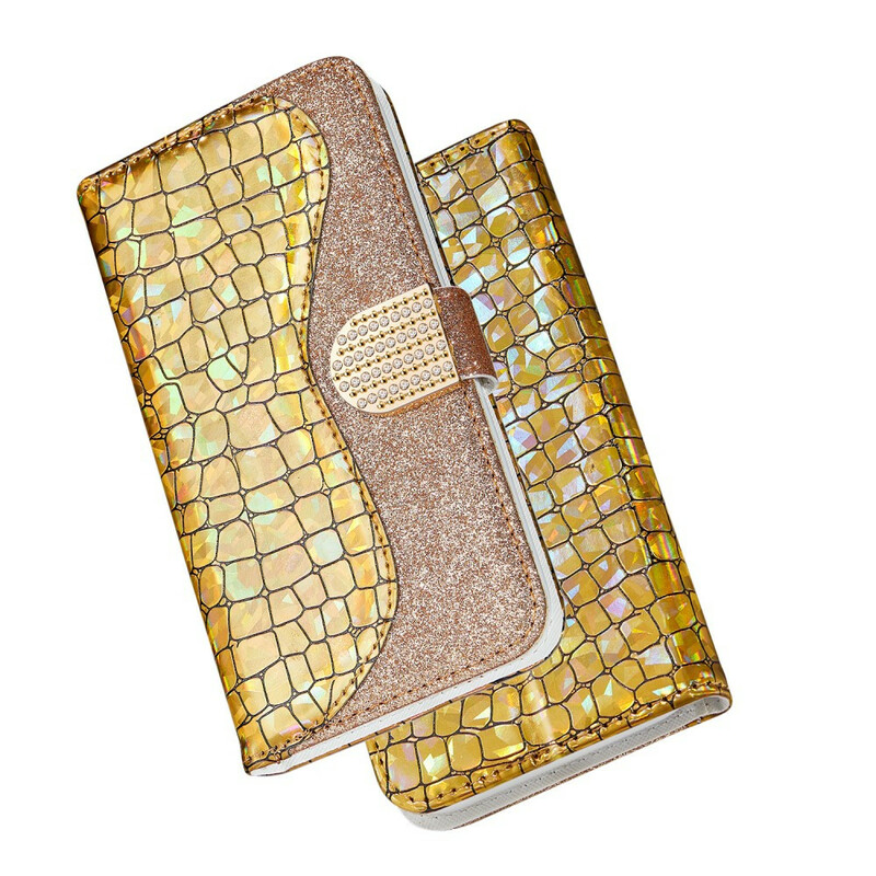 Housse Samsung Galaxy A20e Croco Diamants Housse Samsung Galaxy A20e Croco Diamants