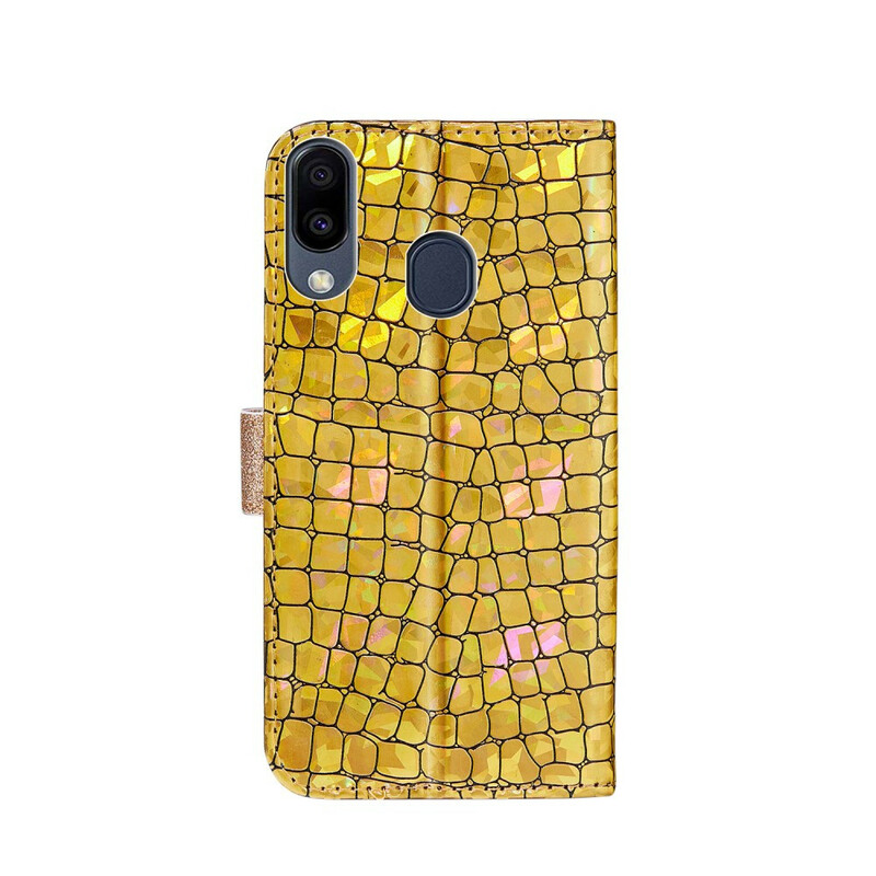 Housse Samsung Galaxy A20e Croco Diamants Housse Samsung Galaxy A20e Croco Diamants