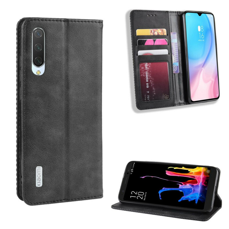 Flip Cover Xiaomi Mi A3 Effet Cuir Vintage Stylisé Flip Cover Xiaomi Mi A3 Effet Cuir Vintage Stylisé