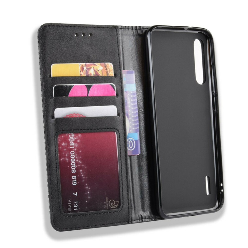 Flip Cover Xiaomi Mi A3 Effet Cuir Vintage Stylisé Flip Cover Xiaomi Mi A3 Effet Cuir Vintage Stylisé