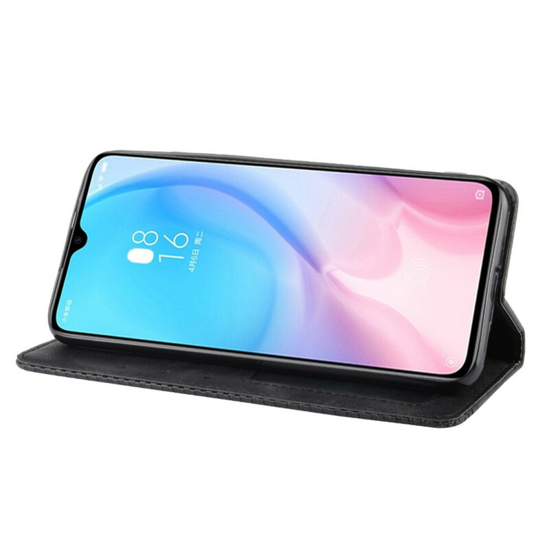 Flip Cover Xiaomi Mi A3 Effet Cuir Vintage Stylisé Flip Cover Xiaomi Mi A3 Effet Cuir Vintage Stylisé