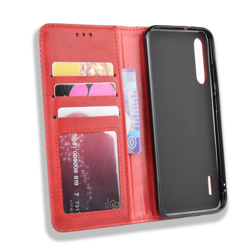 Flip Cover Xiaomi Mi A3 Effet Cuir Vintage Stylisé Flip Cover Xiaomi Mi A3 Effet Cuir Vintage Stylisé
