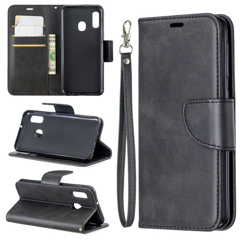 Housse Samsung Galaxy A20e Lisse Rabat Oblique Housse Samsung Galaxy A20e Lisse Rabat Oblique