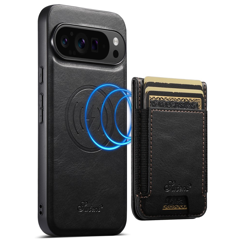 Coque Google Pixel 11 Pro Magnétique avec Porte-Cartes Amovible SUTENI