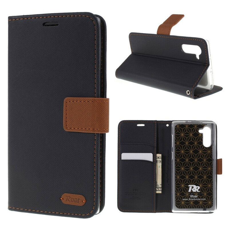 Housse Samsung Galaxy Note 10 Bicolore Tissu Housse Samsung Galaxy Note 10 Bicolore Tissu
