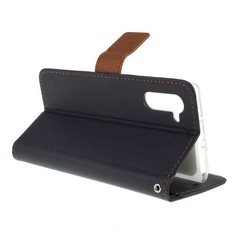 Housse Samsung Galaxy Note 10 Bicolore Tissu Housse Samsung Galaxy Note 10 Bicolore Tissu