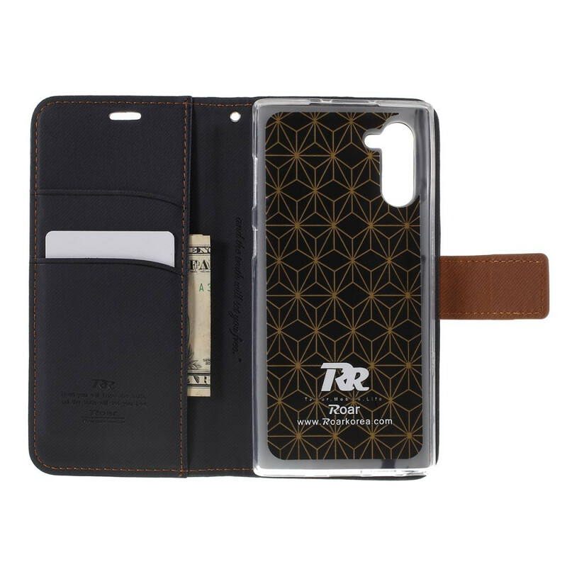 Housse Samsung Galaxy Note 10 Bicolore Tissu Housse Samsung Galaxy Note 10 Bicolore Tissu