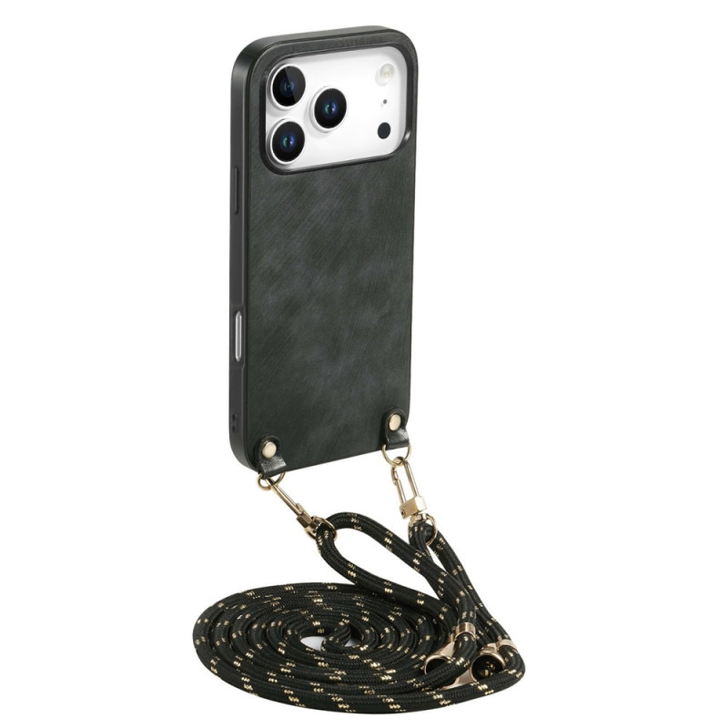 Coque à Cordon iPhone 18 Pro / 17 Pro Effet Daim
