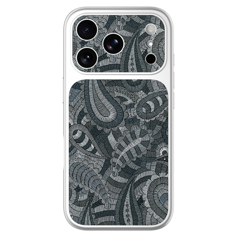 Coque iPhone 18 Pro / 17 Pro Rétro avec Bordure Argentée Brillante