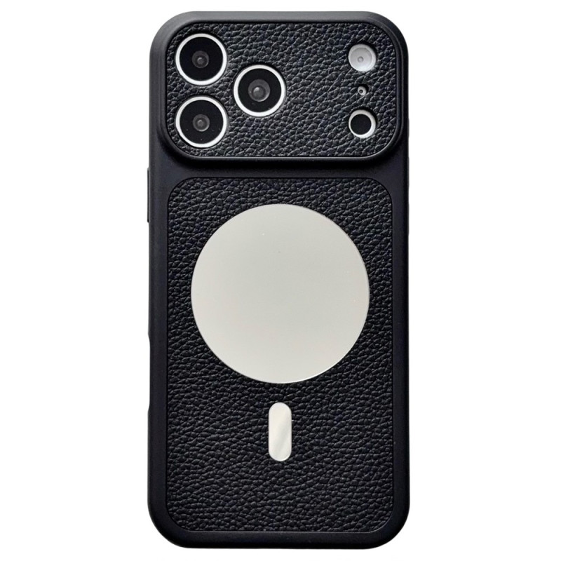 Coque iPhone 18 Pro / 17 Pro Magnétique Effet Cuir avec Miroir