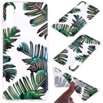 Coque Samsung Galaxy A70 Transparente Feuilles Vertes Coque Samsung Galaxy A70 Transparente Feuilles Vertes