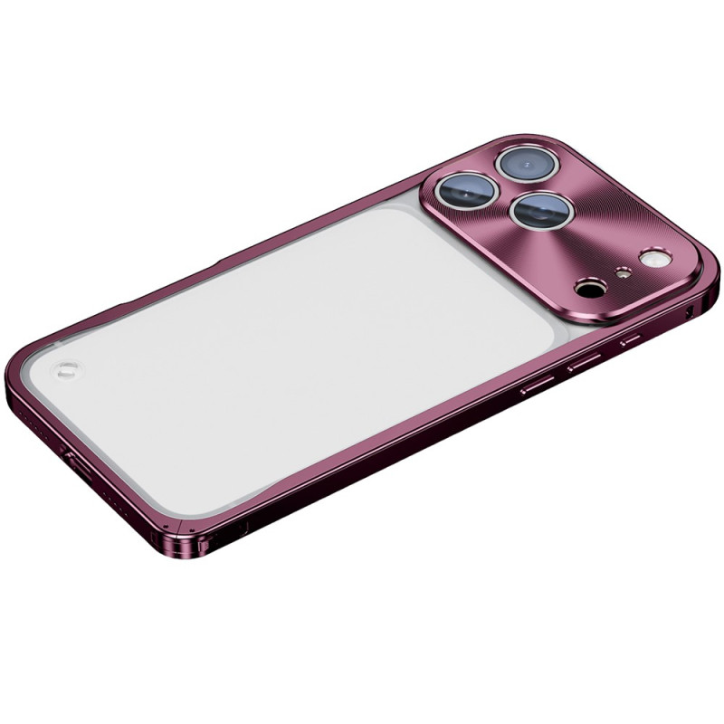Coque iPhone 18 Pro Max Transparente Mate avec Cadre Métallique