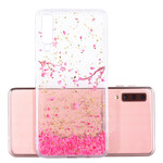 Coque Samsung Galaxy A70 Pétales et Paillettes Coque Samsung Galaxy A70 Pétales et Paillettes