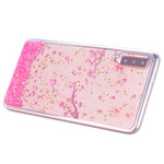 Coque Samsung Galaxy A70 Pétales et Paillettes Coque Samsung Galaxy A70 Pétales et Paillettes