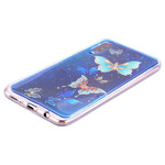 Coque Samsung Galaxy A70 Papillons et Paillettes