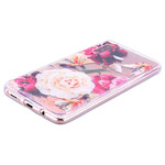 Coque Samsung Galaxy A70 Floralies et Paillettes Coque Samsung Galaxy A70 Floralies et Paillettes