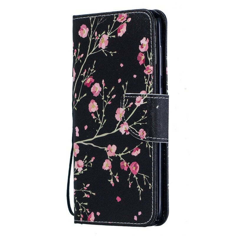Housse Samsung Galaxy A70 Florale à Lanière Amovible Housse Samsung Galaxy A70 Florale à Lanière Amovible