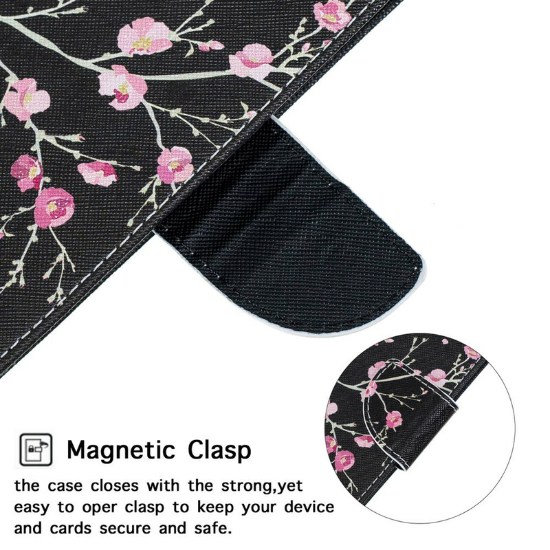 Housse Samsung Galaxy A70 Florale à Lanière Amovible Housse Samsung Galaxy A70 Florale à Lanière Amovible