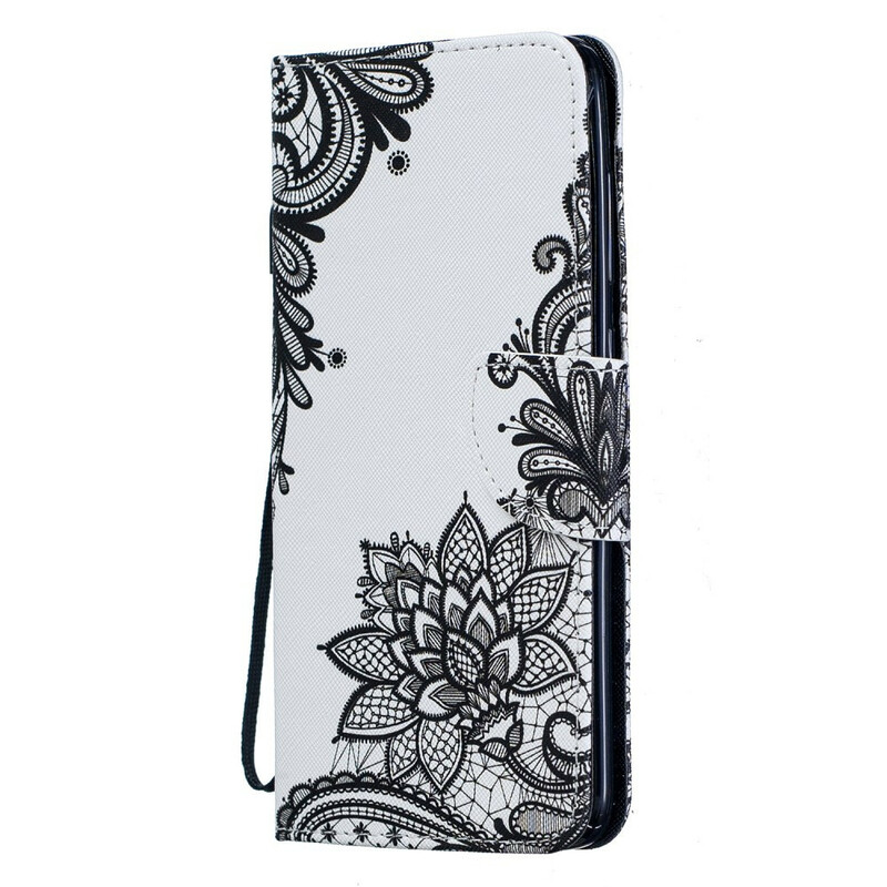 Housse Samsung Galaxy A70 Dentelle à Lanière Amovible Housse Samsung Galaxy A70 Dentelle à Lanière Amovible
