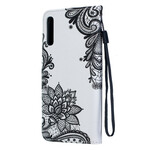 Housse Samsung Galaxy A70 Dentelle à Lanière Amovible Housse Samsung Galaxy A70 Dentelle à Lanière Amovible