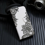 Housse Samsung Galaxy A70 Dentelle à Lanière Amovible Housse Samsung Galaxy A70 Dentelle à Lanière Amovible