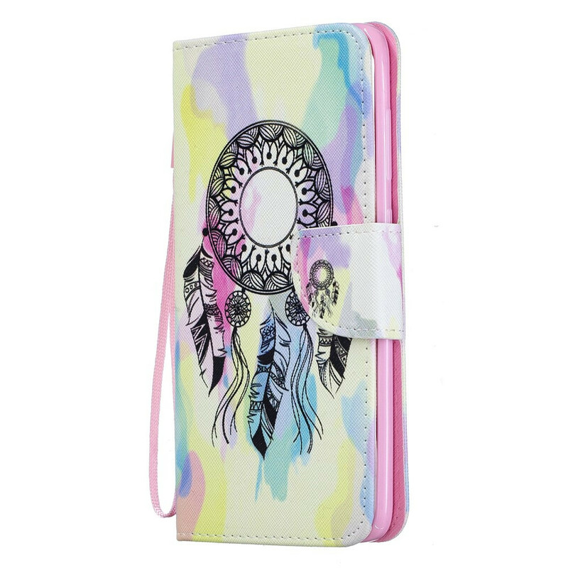 Housse Samsung Galaxy A70 Attrape Rêves Aquarelle à Lanière Amovible Housse Samsung Galaxy A70 Attrape Rêves Aquarelle à Lanière Amovible