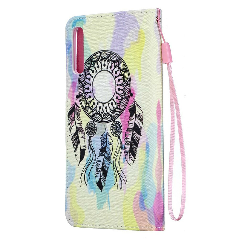 Housse Samsung Galaxy A70 Attrape Rêves Aquarelle à Lanière Amovible Housse Samsung Galaxy A70 Attrape Rêves Aquarelle à Lanière Amovible
