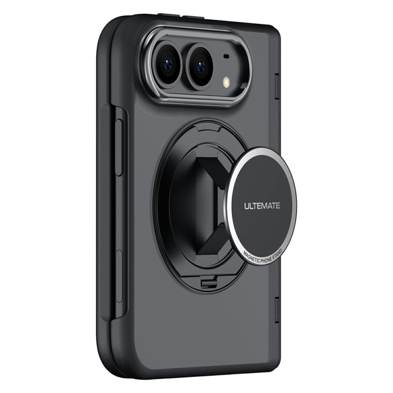 Coque iPhone Duo Magnétique avec Dragonne et Support Rotatif