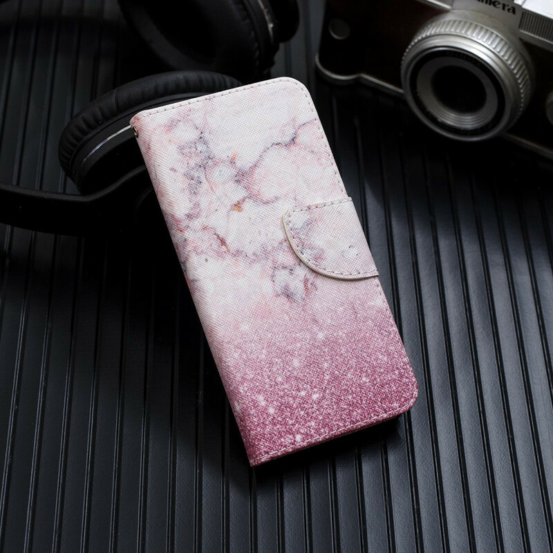 Housse Samsung Galaxy A70 Marbre Rose à Lanière Amovible Housse Samsung Galaxy A70 Marbre Rose à Lanière Amovible