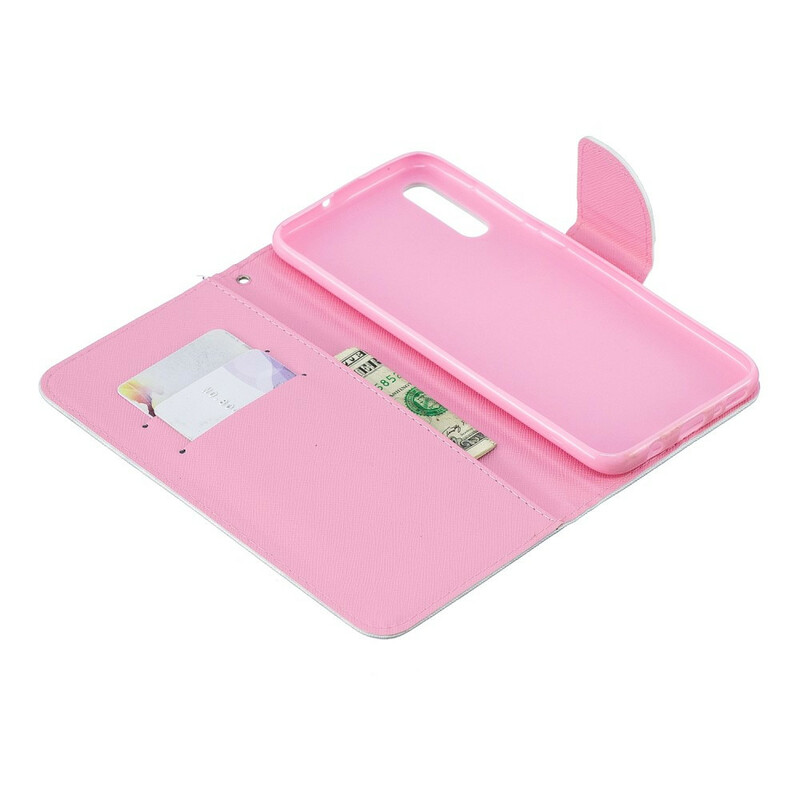 Housse Samsung Galaxy A70 Chaton avec Lanière Amovible Housse Samsung Galaxy A70 Chaton avec Lanière Amovible