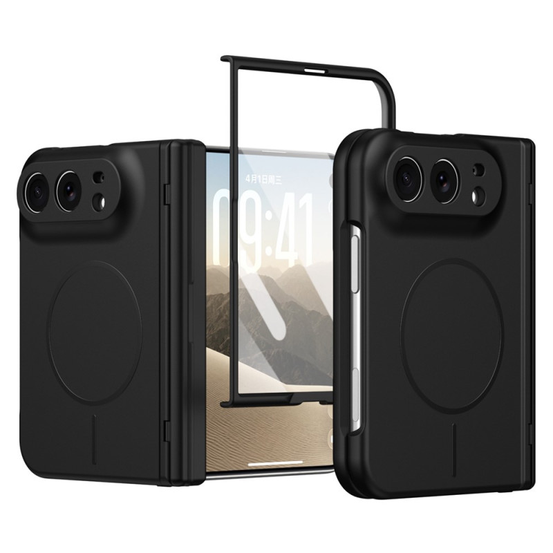 Coque iPhone Duo Magnétique N52 avec Verre Trempé 9H et Protection Charnière