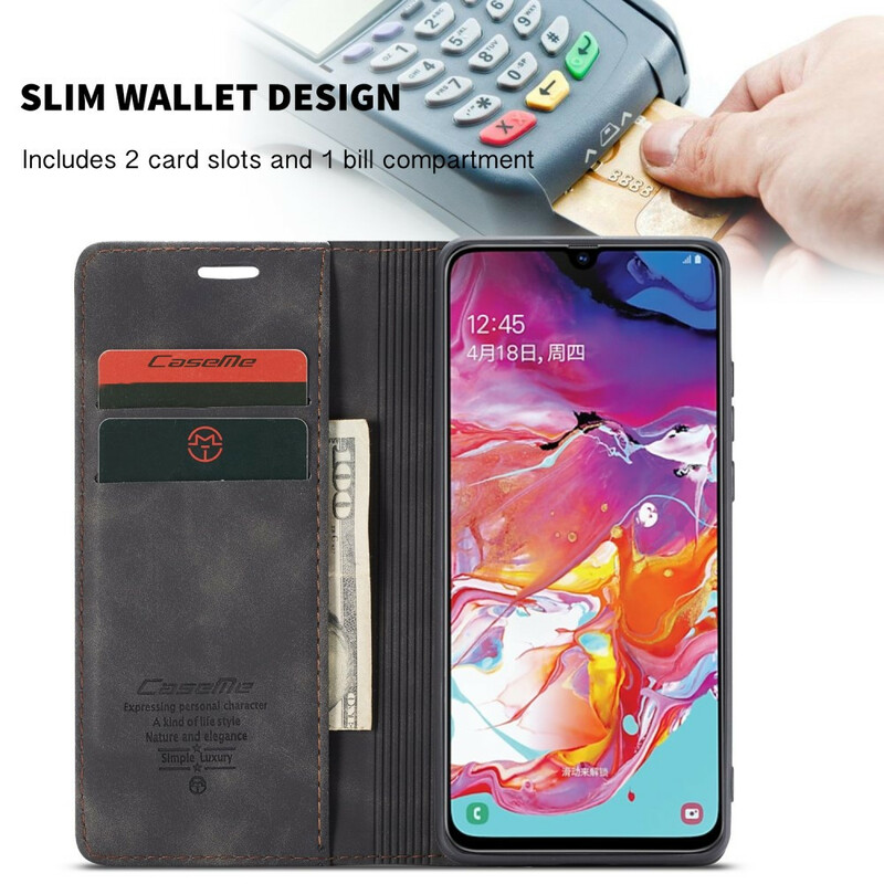 Flip Cover Samsung Galaxy A70 CASEME Simili Cuir Flip Cover Samsung Galaxy A70 CASEME Simili Cuir