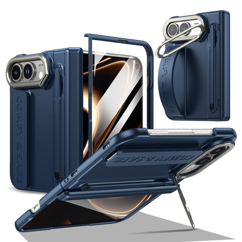 Coque iPhone Duo Support Caméra Verre Trempé 9H et Stylet