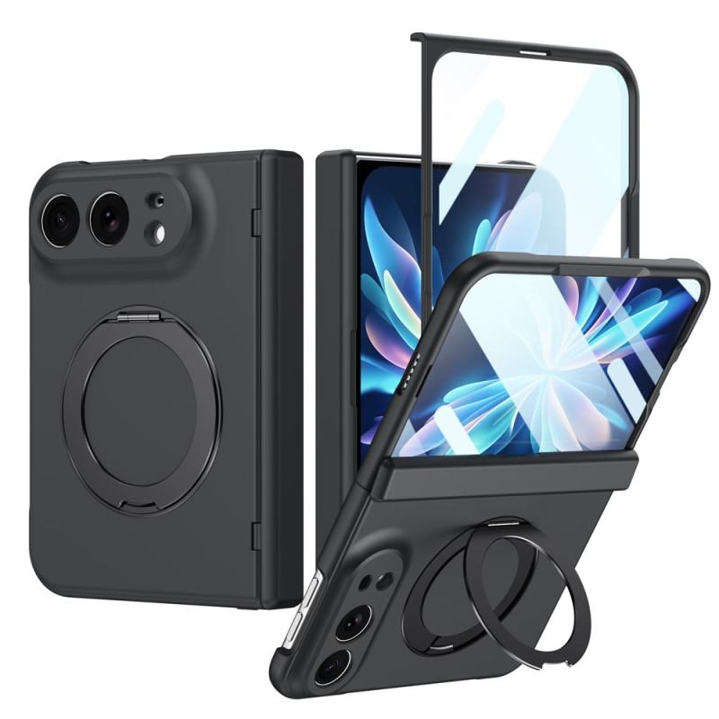Coque iPhone Duo Magnétique N52 avec Support Rotatif et Verre