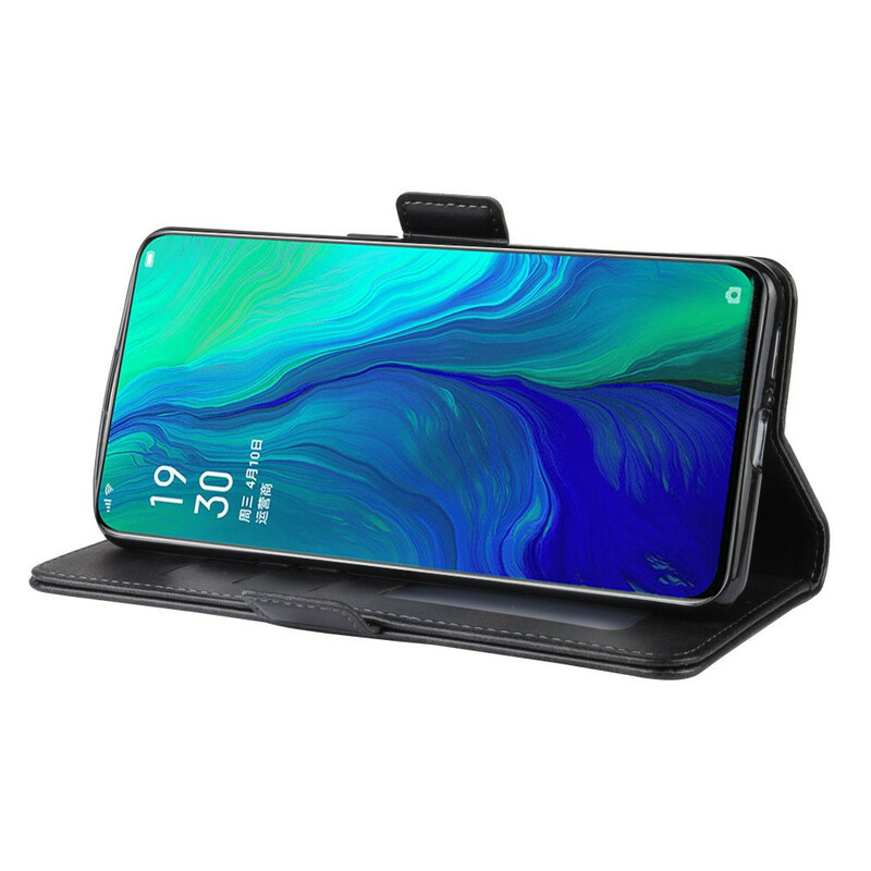 Housse Oppo Reno 10x Zoom Rabat Double Housse Oppo Reno 10x Zoom Rabat Double