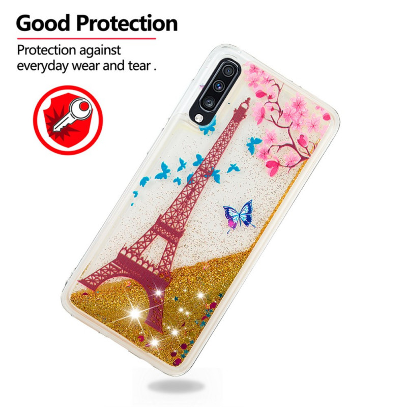 coque samsung a70 fleuri