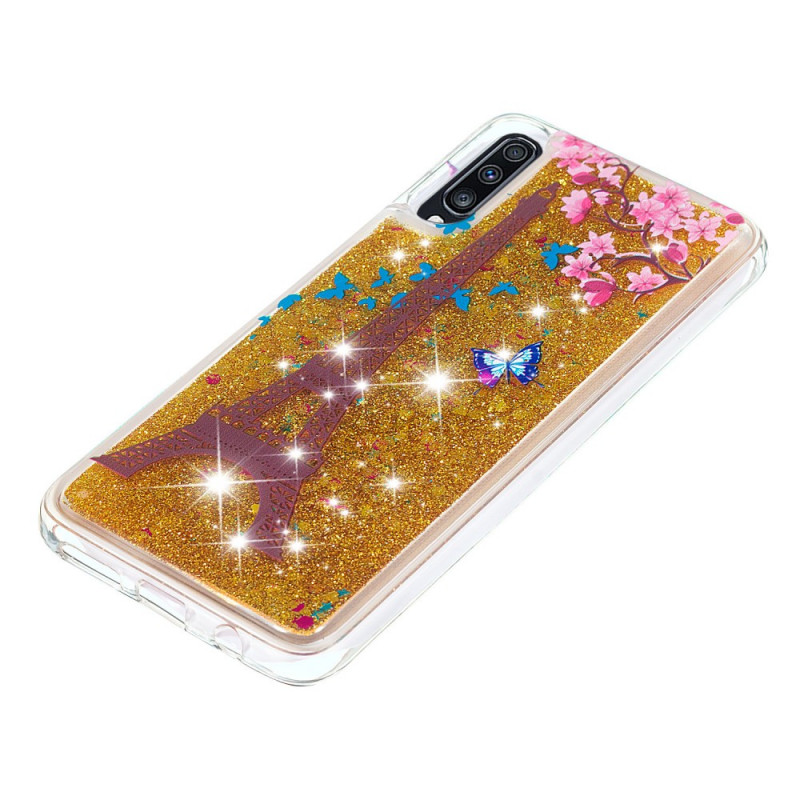 coque samsung a70 fleuri