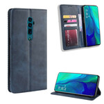 Flip Cover Oppo Reno 10x Zoom Effet Cuir Vintage Stylisé Flip Cover Oppo Reno 10x Zoom Effet Cuir Vintage Stylisé