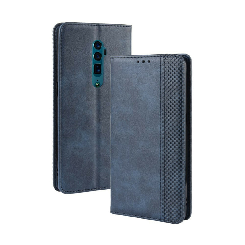 Flip Cover Oppo Reno 10x Zoom Effet Cuir Vintage Stylisé Flip Cover Oppo Reno 10x Zoom Effet Cuir Vintage Stylisé