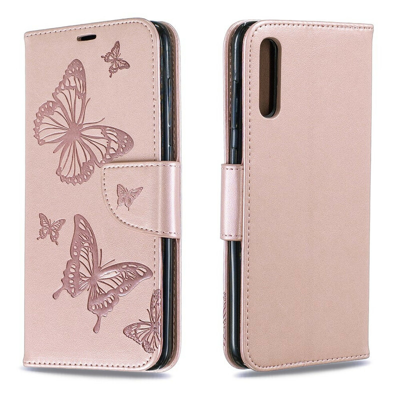 Housse Samsung Galaxy A70 Les Papillons en Vol avec Lanière Housse Samsung Galaxy A70 Les Papillons en Vol avec Lanière