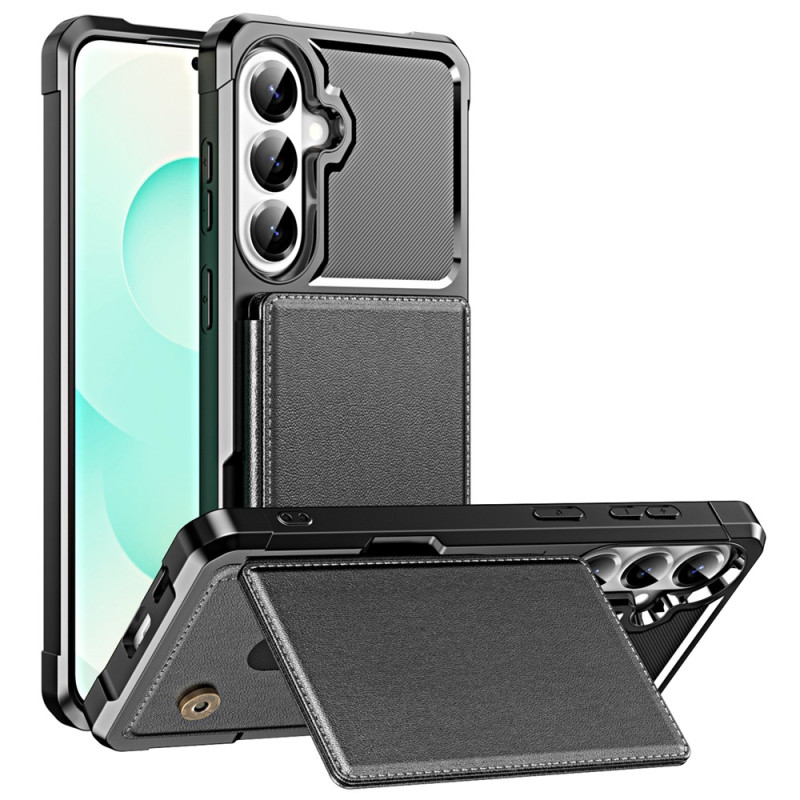 Coque Samsung Galaxy A18 4G / A17 4G / 5G Porte-Cartes avec Support et Coins Renforcés